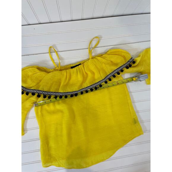 J. Crew & BCX Yellow Pom Pom Bacona Top & Striped Shorts Bundle Size XXS - Picture 3 of 9